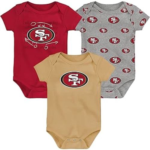 Outerstuff Newborn & Infant NFL Team Starter 3-Pack Bodysuit Set