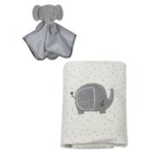 Wonder Nation Plush Blanket and Security Blanket Baby Shower Gift Set, 2pc (Baby Boys or Baby Girls, Unisex)