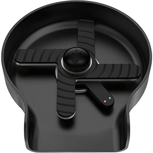 HGN Hot and Cold Glass Rinser,Temperature Adjustable Metal Cup Washer for Kitchen Sinks(Black)