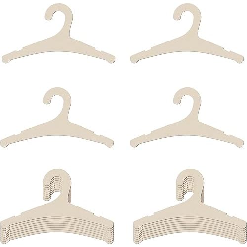 20 Packs Wooden Baby Hangers for Baby Clothes, 9 Inch Wood Newborn Baby Girl Boy Hangers for Nursery Cute Kids Toddlers Children Infant Hangers for Baby Shower Crate Closet Clothing Storage