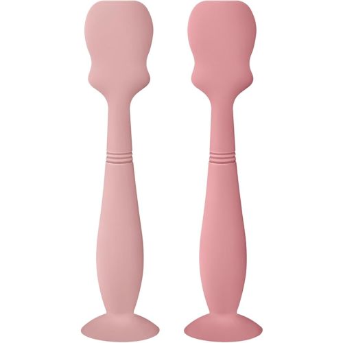 Large Size Baby Diaper Cream Spatula Applicator Soft Silicone Baby Butt Paste Spatula (2Pack,Blush/Mauve)