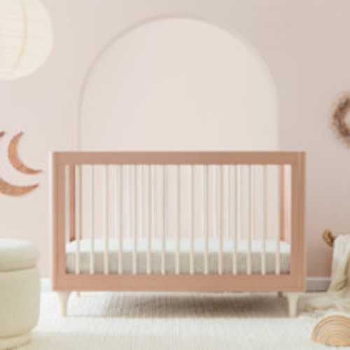 babyletto Lolly 3-in-1 Convertible Crib with Toddler Bed Conversion Kit - Canyon/Washed Natural