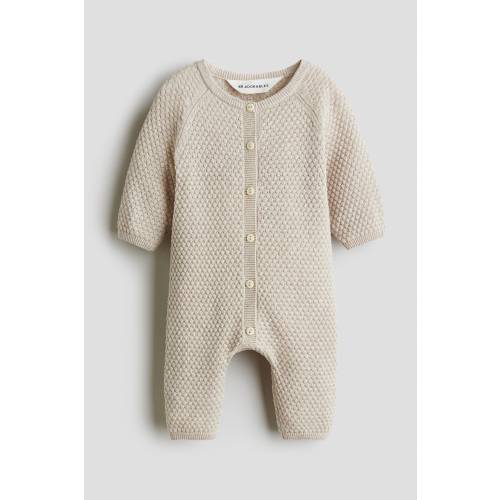 TEXTURED-KNIT ROMPER SUIT