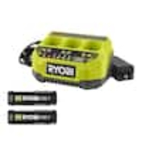 RYOBI USB Lithium Starter Kit with (2) 2.0 Ah Batteries and 3-Port Charger FVSK102