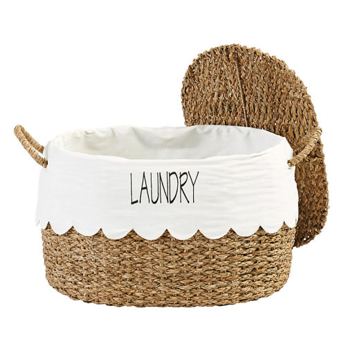 BW Wicker Stacking Storage Baskets