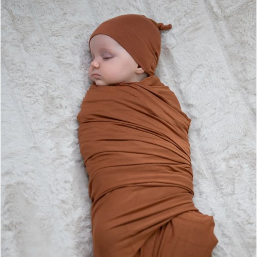 Baby Swaddle Set: Burnt Orange – Lila