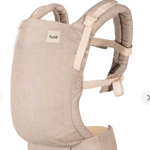 Linen Ergonomic Baby Carrier - Free-To-Grow Sand Tan – Baby Tula US