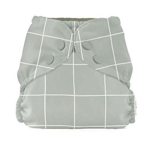 Esembly Cloth Diaper Outer, Swim Diaper, Waterproof Cloth Diaper Cover, Leak-Proof and Breathable Layer Over Prefolds, Flats or Fitteds, Reusable with Snap Closure - Size 1 (7-17lbs), Lattice