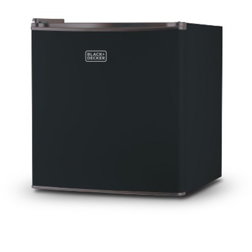 BLACK+DECKER Compact Refrigerator 1.7 Cu. Ft. with Door Storage, Color: Black