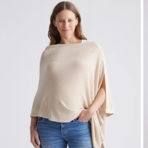 Lightweight Cotton Cashmere Nursing Shawl/ Stroller Cover