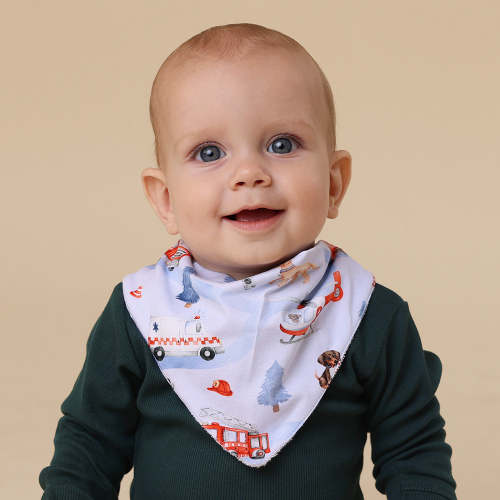 To The Rescue Organic Baby Bandana Dribble Bib | Snuggle Hunny
