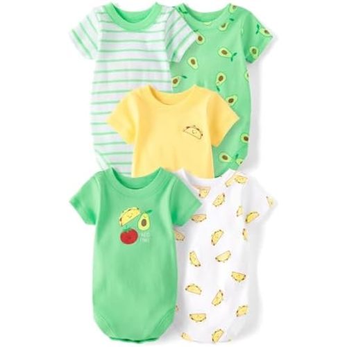 The Children's Place baby-boys And Newborn Short Sleeve Bodysuits, Multipacks