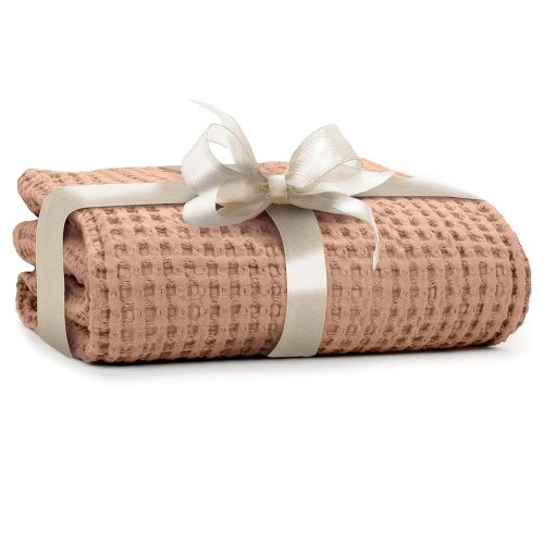 Simka Rose Waffle Baby Blanket Cotton Soft Breathable Swaddle for Nursery, Stroller & Crib Blanket - Receiving Blankets for Boys & Girls, Toddlers- Machine Washable