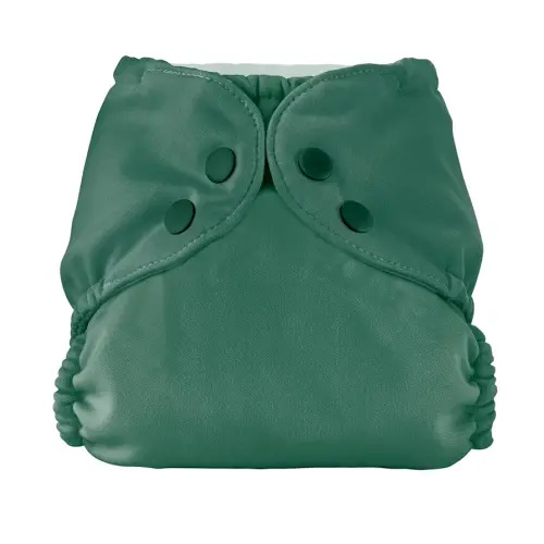 Esembly Cloth Diaper Cover - Reusable Swim Diaper, Waterproof, Breathable - Adjustable Outer Layer Over Absorbent Inner for Blowout Protection - Forest, Size 1 (7-17lbs)