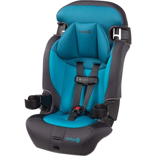 Safety 1st Grand 2-in-1 Booster Car Seat, Forward Facing Car Seat with Harness, High Back Booster Seat for Car, 30-65 Pounds and Belt-Positioning Booster, Car Seats, 40-100 Pounds, Capri Teal