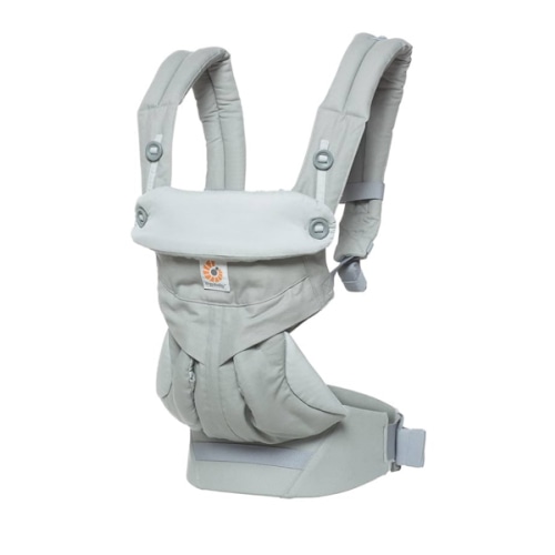 Ergobaby 360 All-Position Baby Carrier with Lumbar Support (12-45 Pounds), Pearl Grey