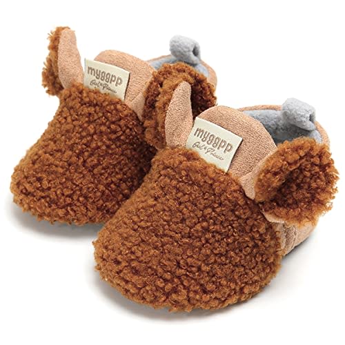 QWZban Baby Booties Infant Newborn Boys Girls Slippers Warm Crib Sock Shoes Indoor First Walkers Prewalker
