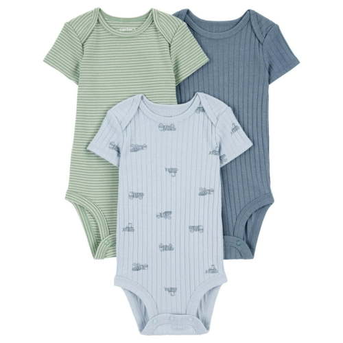 Carter's Child of Mine Baby Boy Bodysuits, 3-Piece, Sizes Preemie-18 Months