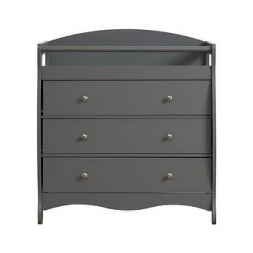 Solid Wood Changing Table with Three Drawers - N/A