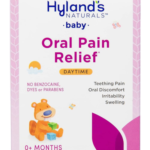 Hyland's Baby Daytime Soothing Tablets with Chamomilla, Natural Relief of Oral Discomfort, Irritability, and Swelling, (Pack of 1, 125 Count Total)