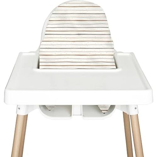 Highchair Cushion Cover for Inflatable Cushion, Compatible for IKEA Antilop Highchair, High Chair Accessories Stain-Proof and Wipeable Cushion Cover (Cushion NOT Included)(Bohostripe)