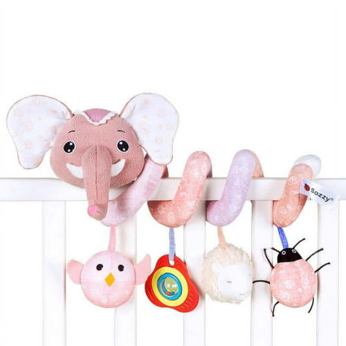 Car Seat Toys Newborn Toys, Stroller Toys Baby Toys 0-3 Months Infant Toys, Spiral Activity Plush Toys for Carseat Stroller Crib, Baby Toys for 0 3 6 9 12 Babies Boys Girls Infants