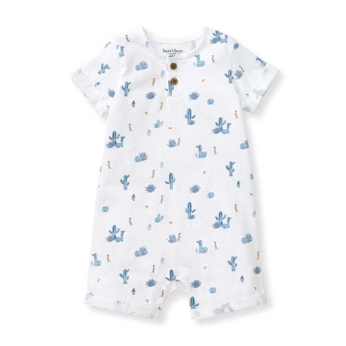 Desert Life Organic Cotton Baby Boy Romper – Burt's Bees Baby