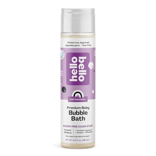 Hello Bello Bubble Bath, Gentle Hypoallergenic Formula for Babies and Kids, Vegan and Cruelty-Free, Soft Lavender Scented, 10 fl oz