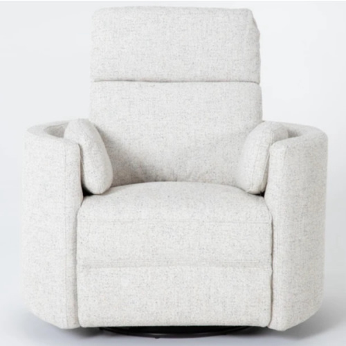 Rayna Quartz Nursery 40" Power Swivel Glider Recliner | Rocker | USB | Living Spaces