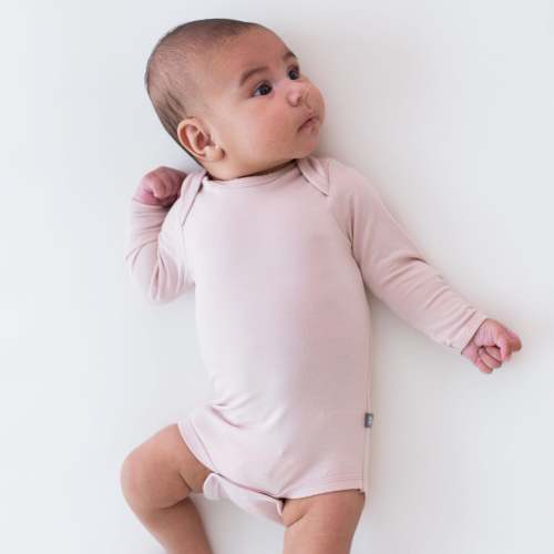 Long Sleeve Bodysuit in Blush | Infant Bodysuit | Kyte Baby