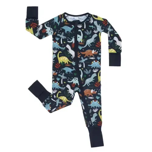 Navy Jurassic Jungle Zippy - Little Sleepies