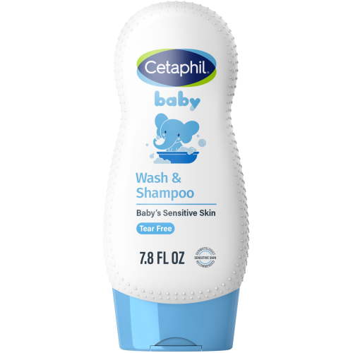 Cetaphil Baby Soothing Wash & Shampoo with Organic Calendula, Tear Free, Hypoallergenic, 7.8 oz