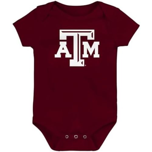 Outerstuff NCAA Officially Licensed Newborn & Infants 0-24 Months Primary Logo Creeper Bodysuit Romper