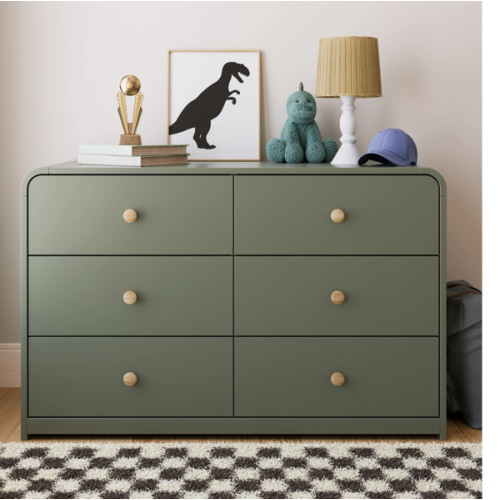 Storkcraft Next Santos 6 Drawer Double Dresser