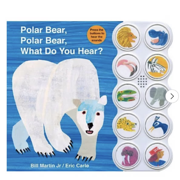 Polar Bear, Polar Bear, What Do You Hear? Sound Book (Brown Bear and Friends): A noisy board book edition of the classic Eric Carle picture book