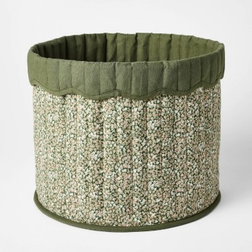 Large Floral Canvas Storage Basket - Threshold™ designed with Studio McGee