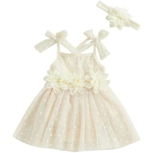 Baby Girl Clothes Daisy Ribbed Bodysuit Sleeveless Romper Dress Summer Outfit for Girls Newborn 3 6 9 12 18 Months