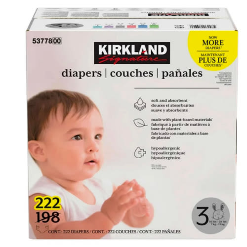Kirkland Signature Diapers Size 3