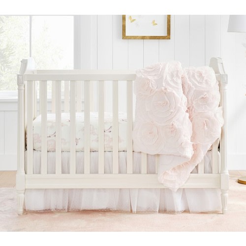 Monique Lhuillier Rosette Baby Quilt | Pottery Barn Kids