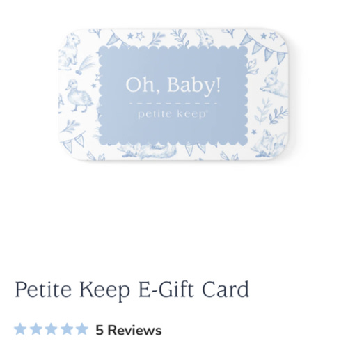 Petite Keep E-Gift Card