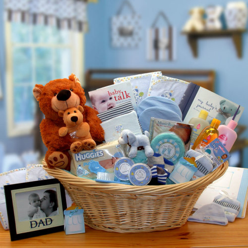Deluxe Welcome Home Baby Boy Basket