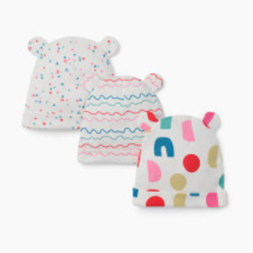 Small Story Hats (3-Pack) - Bright Blocks, 0-6 M