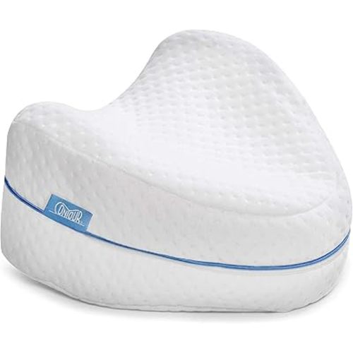 Contour Legacy Leg & Knee Foam Support Pillow for Side Sleepers Soothing Relief for Back, HIPS, Knees, Joints, Nerves & Muscles