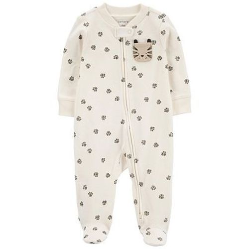 Baby Boy Carter's Paw Print 2-Way Zip Cotton Sleep & Play