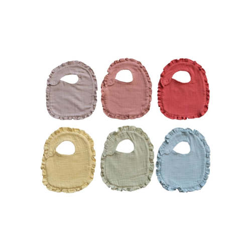 Yellow - Cotton Terry Double Cloth Baby Bib, 6 colors