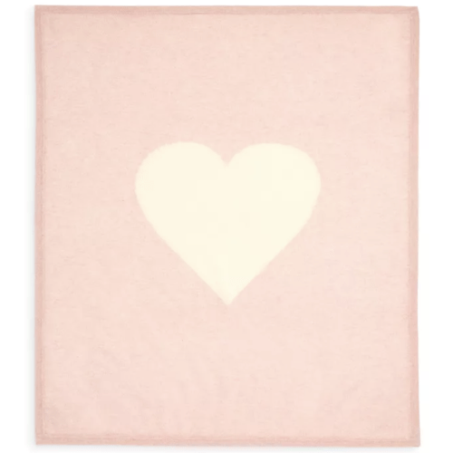 Bloomie's Girls' Heart Graphic Cashmere Baby Blanket
