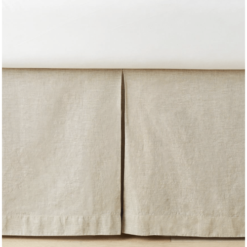 European Linen Crib Skirt | Pottery Barn Kids