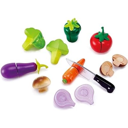 Hape Garden Vegetables | Wooden Cooking Accessories for Kids, Pretend Play Food, Assortment of Ingredients for Toddlers Ages 3+