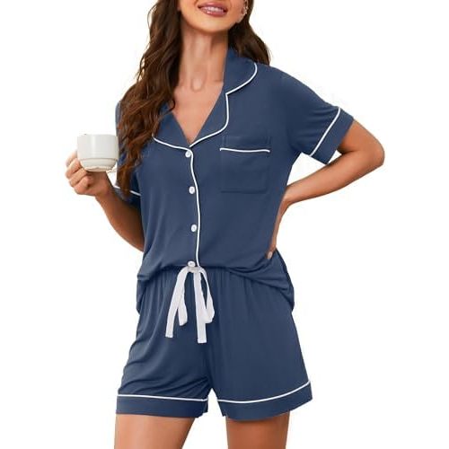 Pajama Sets For Women 2 Piece PJ Sets Short Sleeve Lounge Set Fashion Sleepwear XS-3XL