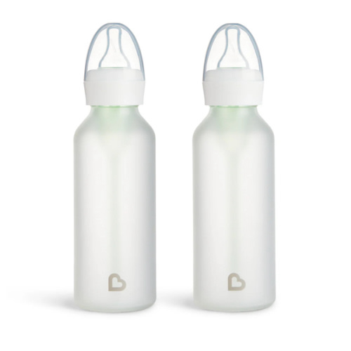 Bond® Silicone Glass Bottle 4oz or 8oz, 2pk | Munchkin